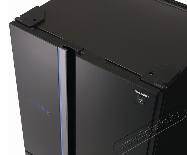 SHARP SJFS810VBK hűtőszekrény Konyhai termékek - Hűtő, fagyasztó (szabadonálló) - Amerikai típusú Side By Side hűtő - 289171