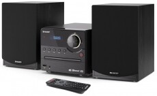 SHARP XL-B512BK Bluetooth mikrohifi rendszer - fekete, fa hangszórókkal Audio-Video / Hifi / Multimédia - Hifi - Sztereó - Mikro-, mini hifi rendszer - 369933