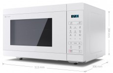 SHARP YC-MG51EC mikrohullámú sütő - fehér  Konyhai termékek - Mikrohullámú sütő - Mikrohullámú sütő (szabadonálló) - 370857
