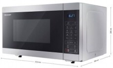 SHARP YC-MG51ES mikróhullámú sütő Konyhai termékek - Mikrohullámú sütő - Mikrohullámú sütő (szabadonálló) - 346921