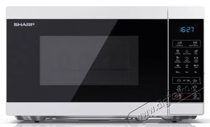 SHARP YC-MG02EW mikrohullámú sütő - fehér-fekete  Konyhai termékek - Mikrohullámú sütő - Mikrohullámú sütő (szabadonálló) - 371607