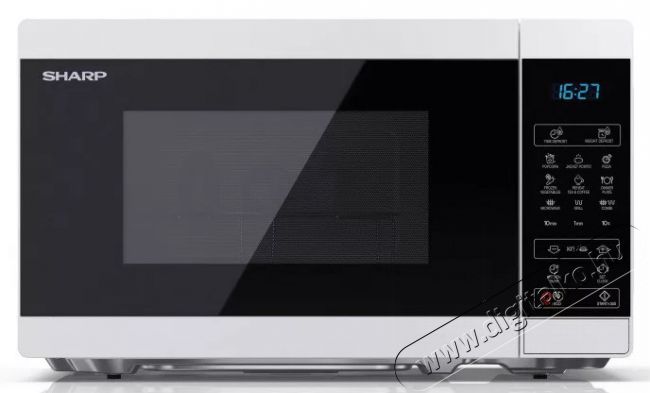 SHARP YC-MG02EW mikrohullámú sütő - fehér-fekete  Konyhai termékek - Mikrohullámú sütő - Mikrohullámú sütő (szabadonálló) - 371607