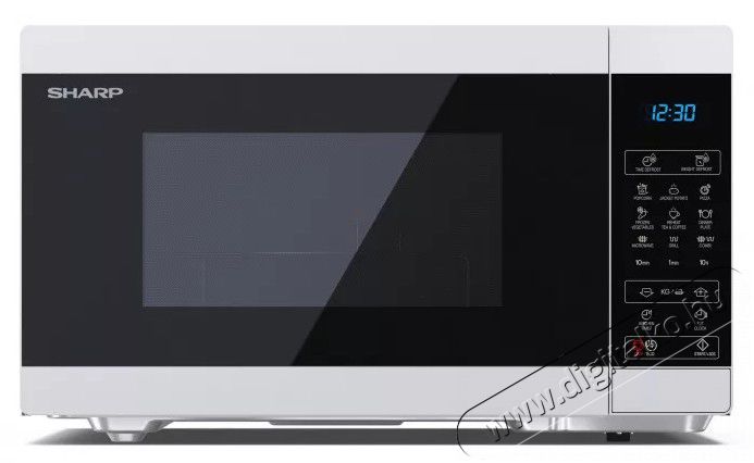 SHARP YC-MG81EW mikrohullámú sütő - fehér-fekete  Konyhai termékek - Mikrohullámú sütő - Mikrohullámú sütő (szabadonálló) - 371609