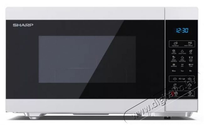 SHARP YC-MG81EW mikrohullámú sütő - fehér-fekete  Konyhai termékek - Mikrohullámú sütő - Mikrohullámú sütő (szabadonálló) - 371609