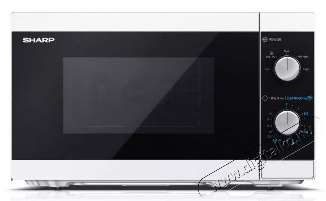 SHARP YC-MS01EW mikrohullámú sütő - fekete-fehér Konyhai termékek - Mikrohullámú sütő - Mikrohullámú sütő (szabadonálló) - 371610