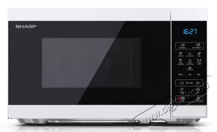 SHARP YC-MS02EW mikrohullámú sütő - fehér fekete  Konyhai termékek - Mikrohullámú sütő - Mikrohullámú sütő (szabadonálló) - 371611