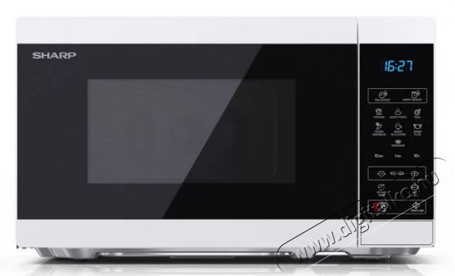 SHARP YC-MS02EW mikrohullámú sütő - fehér fekete  Konyhai termékek - Mikrohullámú sütő - Mikrohullámú sütő (szabadonálló) - 371611
