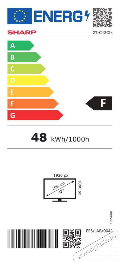 SHARP 42CI5EA Full HD Smart LED televízió Televíziók - LED televízió - 1080p Full HD felbontású - 372239