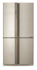 SHARP SJEX820F2BE HŰTŐ SIDE BY SIDE Konyhai termékek - Hűtő, fagyasztó (szabadonálló) - Amerikai típusú Side By Side hűtő - 372440