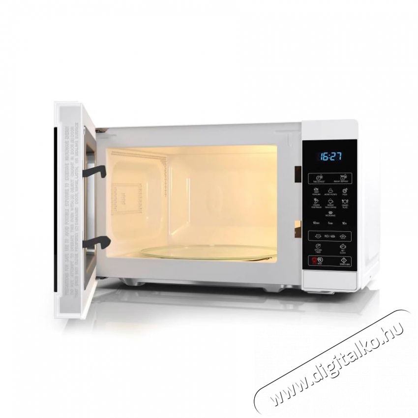 SHARP YC-MS02EW mikrohullámú sütő - fehér fekete  Konyhai termékek - Mikrohullámú sütő - Mikrohullámú sütő (szabadonálló) - 371611