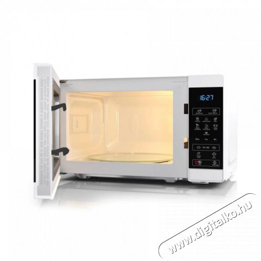 SHARP YC-MS02EW mikrohullámú sütő - fehér fekete  Konyhai termékek - Mikrohullámú sütő - Mikrohullámú sütő (szabadonálló) - 371611