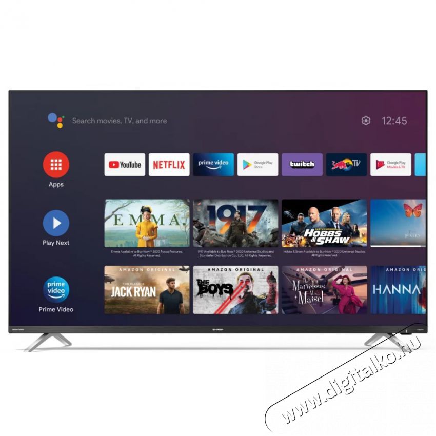 SHARP 50DN2EA Ultra HD Smart LED televízió Televíziók - LED televízió - UHD 4K felbontású - 372529