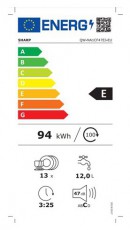 SHARP QW-NA1CF47EI-EU Mosogatógép 60CM Konyhai termékek - Mosogatógép - Normál (60cm) szabadonálló mosogatógép - 372767