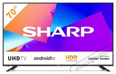SHARP 70CL5EA 4K UHD Android LED TV Harman Kardon hangszórókkal Televíziók - LED televízió - UHD 4K felbontású - 373423