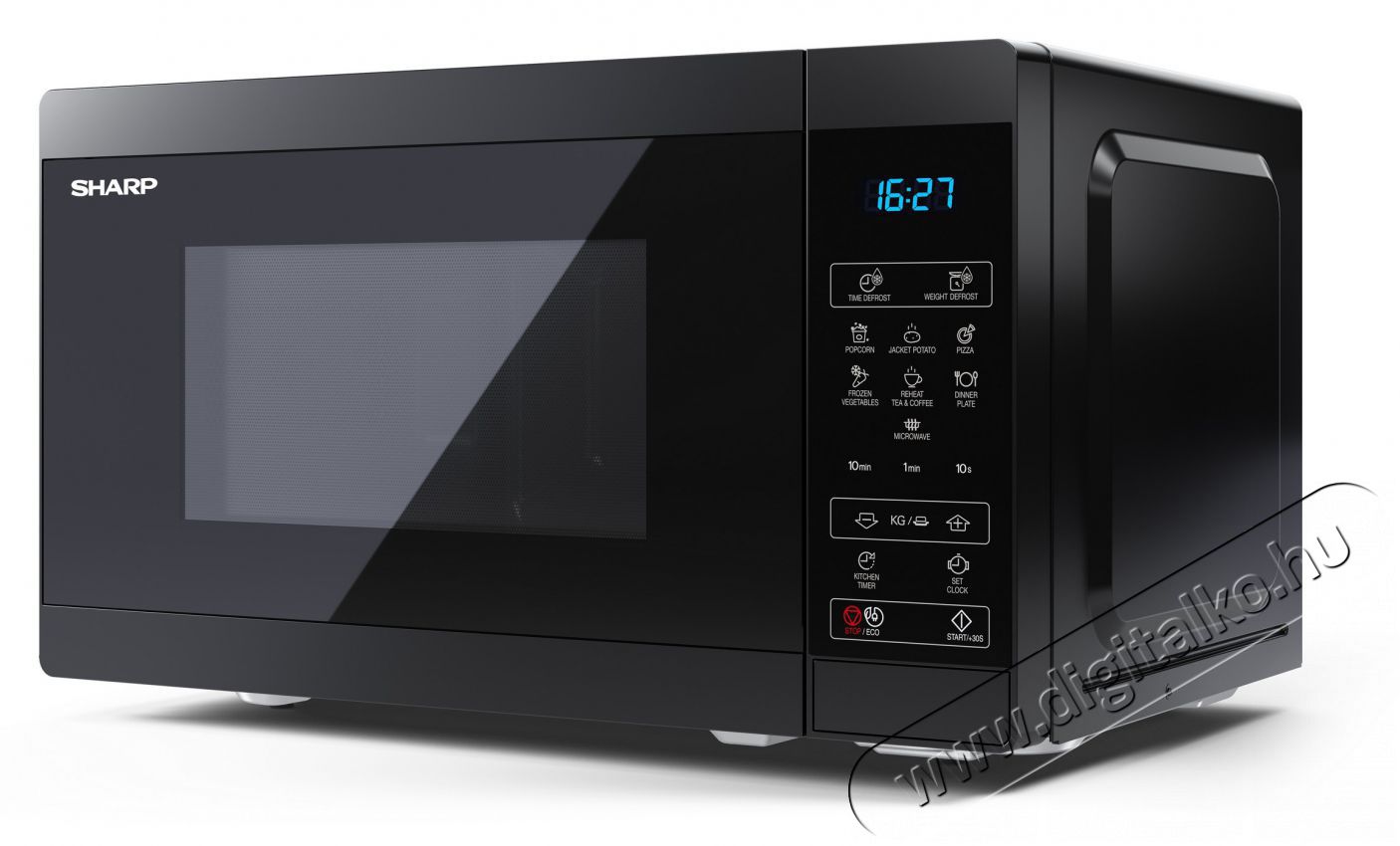 SHARP YC-MS02EB 20L digitális mikrohullámú sütő - fekete Konyhai termékek - Mikrohullámú sütő - Mikrohullámú sütő (szabadonálló) - 375863