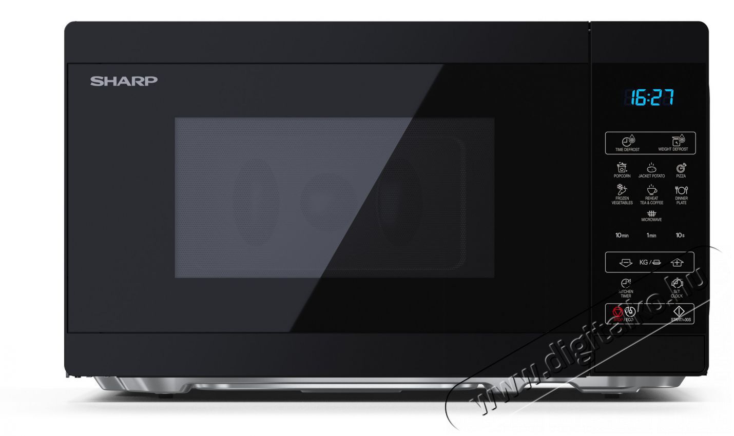 SHARP YC-MS02EB 20L digitális mikrohullámú sütő - fekete Konyhai termékek - Mikrohullámú sütő - Mikrohullámú sütő (szabadonálló) - 375863