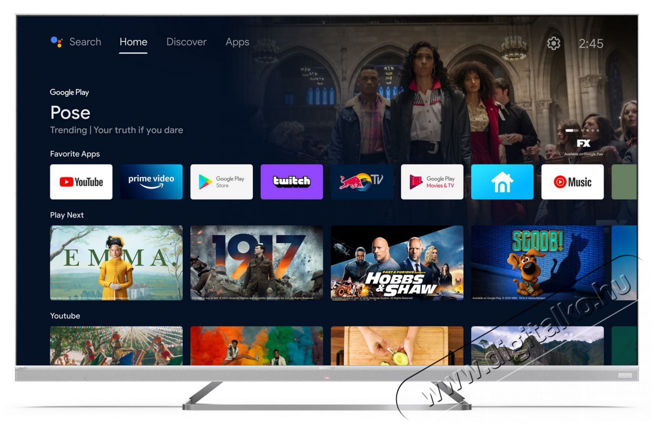 SHARP 65EQ4EA Smart LED Televízió Televíziók - LED televízió - UHD 4K felbontású - 379999