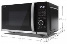 SHARP YC-QG254AEB mikrohullámú sütő  Konyhai termékek - Mikrohullámú sütő - Mikrohullámú sütő (szabadonálló) - 380743