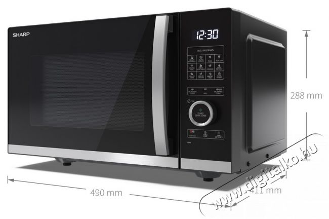 SHARP YC-QG254AEB mikrohullámú sütő  Konyhai termékek - Mikrohullámú sütő - Mikrohullámú sütő (szabadonálló) - 380743