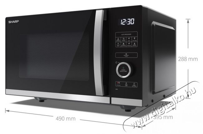 SHARP YC-QS254AEB mikrohullámú sütő  Konyhai termékek - Mikrohullámú sütő - Mikrohullámú sütő (szabadonálló) - 380745