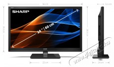 SHARP 24EA3E 60cm-es HD LED Televízió Televíziók - LED televízió - 720p HD Ready felbontású - 398938