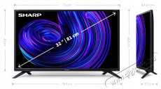 SHARP 32EE2E 80cm-es HD Smart LED TV Televíziók - LED televízió - 720p HD Ready felbontású - 398940