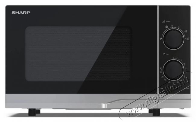 SHARP YC-PS201AE-S 20L mikrohullámú sütő ezüst Konyhai termékek - Mikrohullámú sütő - Mikrohullámú sütő (szabadonálló) - 403811