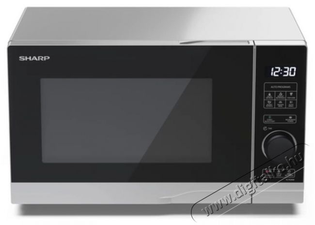 SHARP YC-PS204AE-S 20L mikrohullámú sütő ezüst Konyhai termékek - Mikrohullámú sütő - Mikrohullámú sütő (szabadonálló) - 403812