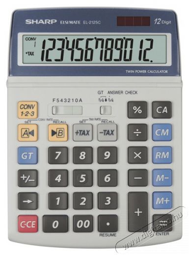 SHARP EL2125C irodai asztali számológép Iroda és számítástechnika - Számológép - Irodai - 456794