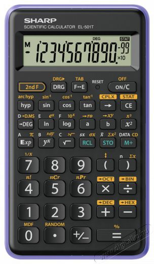 SHARP EL501TBVL 146 funkciós tudományos számológép Iroda és számítástechnika - Számológép - Tudományos - 456795