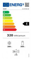 SHARP SJ-GP780DBK HŰTŐ SIDE BY SIDE Konyhai termékek - Hűtő, fagyasztó (szabadonálló) - Amerikai típusú Side By Side hűtő - 475863