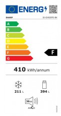 SHARP SJ-GX820P2BK HŰTŐ SIDE BY SIDE Konyhai termékek - Hűtő, fagyasztó (szabadonálló) - Amerikai típusú Side By Side hűtő - 475864