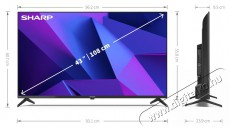 SHARP 43FN2EA 108cm-es 4K UHD Android LED TV Harman Kardon hangszórókkal Televíziók - LED televízió - UHD 4K felbontású - 451510