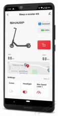 SHARP KS4AUE-B elektromos roller Háztartás / Otthon / Kültér - Játék / Sport - Roller / segway / gördeszka - 475487