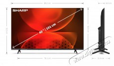 SHARP 40FH2EA 40 FULL HD Android LED TV Televíziók - LED televízió - 1080p Full HD felbontású - 476071
