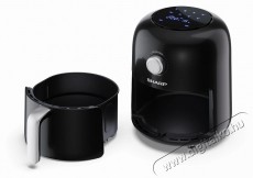 SHARP AF-GS404AE-B forrólevegős sütő 4L 1300W Konyhai termékek - Konyhai kisgép (sütés / főzés / hűtés / ételkészítés) - Légkeveréses főzőgép / elektromos kukta / multifunkciós sütő - 493201