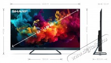 SHARP 55FQ5EG 139cm-es 4K UHD 144Hz Quantum Dot Sharp Google TV Harman Kardon hangszórókkal Televíziók - LED televízió - UHD 4K felbontású - 494836
