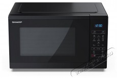SHARP YC-MS252AE-B 25L, digitális mikrohullámú sütő, fekete Konyhai termékek - Mikrohullámú sütő - Mikrohullámú sütő (szabadonálló) - 495979