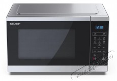 SHARP YC-MS252AE-S 25L, digitális mikrohullámú sütő, ezüst/fekete Konyhai termékek - Mikrohullámú sütő - Mikrohullámú sütő (szabadonálló) - 495980
