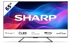SHARP 65GR8265E 164cm-es 4K UHD 144Hz QLED Google TV harman/kardon hangszórókkal Televíziók - LED televízió - UHD 4K felbontású - 499837