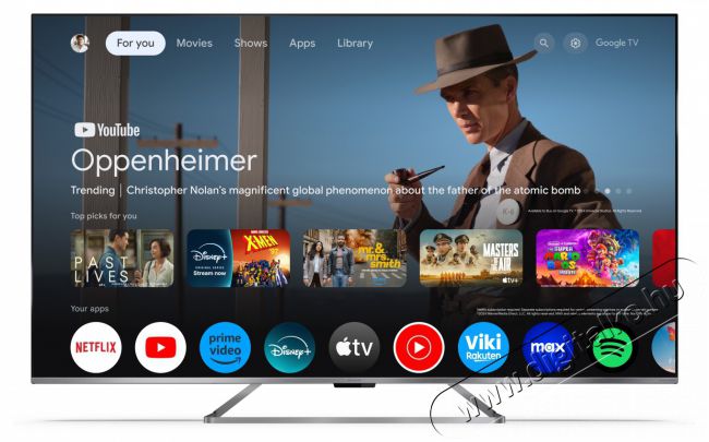 SHARP 75GP7265E 189cm-es 4K UHD QLED Google TV Harman/Kardon hangszórókkal Televíziók - LED televízió - UHD 4K felbontású - 499838