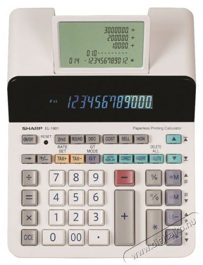 SHARP EL1901 segédkijelzős asztali számológép Iroda és számítástechnika - Számológép - Irodai - 501160