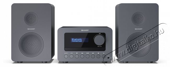 SHARP XL-B514(GY) Tokyo FM bluetooth mikrohifi rendszer szürke fa hangszórókkal Audio-Video / Hifi / Multimédia - Hifi - Sztereó - Mikro-, mini hifi rendszer - 505307