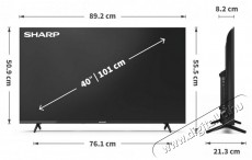 SHARP 40HA1205E 101cm-es Full HD LED TV Televíziók - LED televízió - 1080p Full HD felbontású - 505448