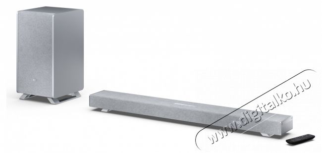 SHARP Q HT-SBW53121(SL) 3.1.2 Dolby Atmos / DTS:X hangprojektor vezeték nélküli mélynyomóval ezüst Audio-Video / Hifi / Multimédia - Hangprojektor / soundbar - Mélyládával - 505450