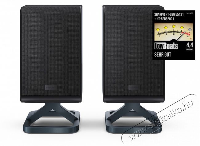 SHARP Q HT-SPR52021(BK) 2.0.2 Vezeték nélküli hátsó hangsugárzópár, fekete Audio-Video / Hifi / Multimédia - Hordozható, vezeték nélküli / bluetooth hangsugárzó - Hordozható, vezeték nélküli / bluetooth hangsugárzó - 505453