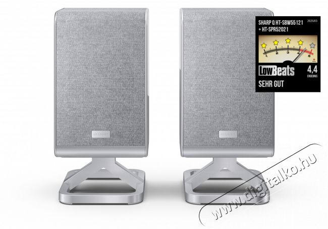 SHARP Q HT-SPR52021(SL) 2.0.2 Vezeték nélküli hátsó hangsugárzópár, ezüst Audio-Video / Hifi / Multimédia - Hordozható, vezeték nélküli / bluetooth hangsugárzó - Hordozható, vezeték nélküli / bluetooth hangsugárzó - 505454