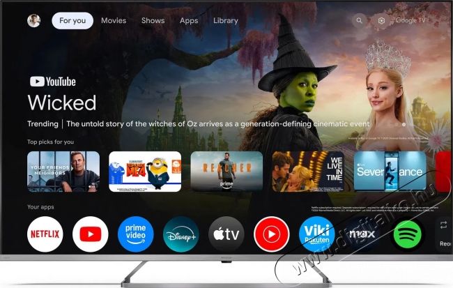 SHARP 55JP7265E 139cm-es 4K Ultra HD QLED MiniLED Google TV Harman Kardon hangsz&oacute;r&oacute;kkal Telev&iacute;zi&oacute;k - LED telev&iacute;zi&oacute; - UHD 4K felbont&aacute;s&uacute; - 531442