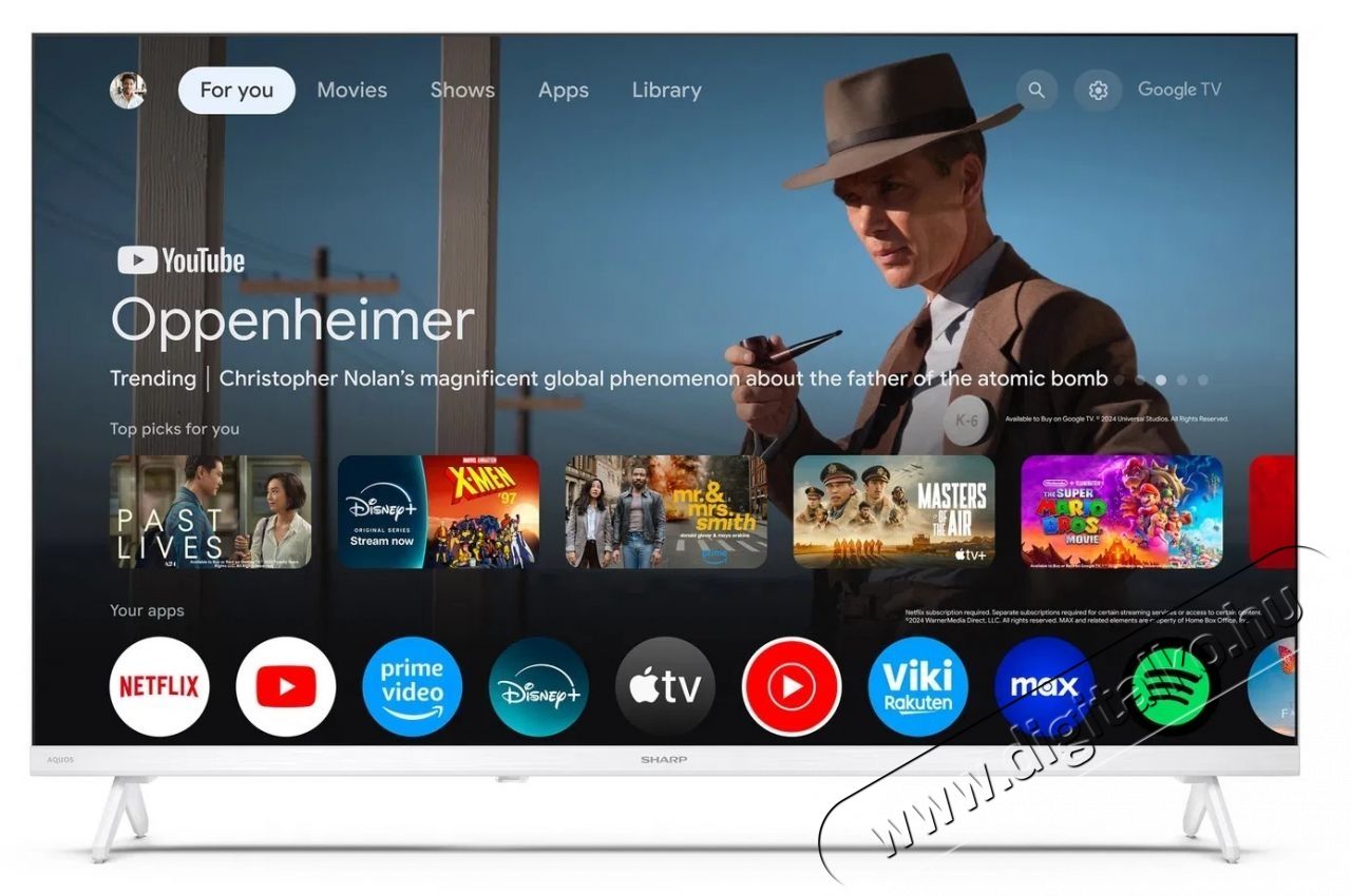 SHARP 32HF2265EW 80cm-es HD Ready LED Google TV, feh&eacute;r Telev&iacute;zi&oacute;k - LED telev&iacute;zi&oacute; - 720p HD Ready felbont&aacute;s&uacute; - 531469