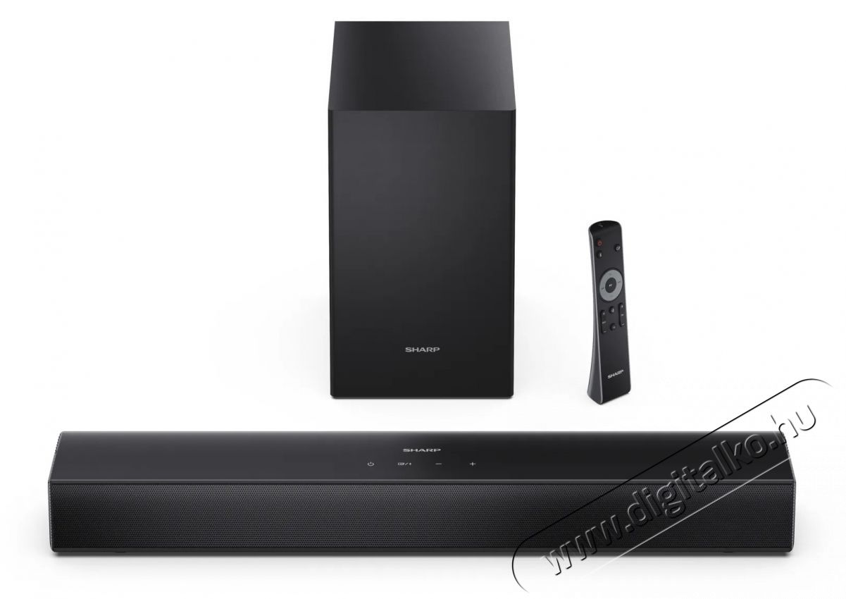SHARP HT-SBW121 2.1 hangprojektor vezet&eacute;k n&eacute;lk&uuml;li m&eacute;lynyom&oacute;val fekete Audio-Video / Hifi / Multim&eacute;dia - Hangprojektor / soundbar - M&eacute;lyl&aacute;d&aacute;val - 531494